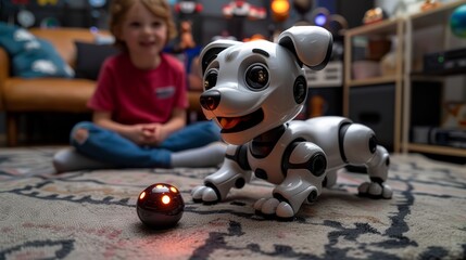 A robot pet for kids that acts as a camera to keep your child safe.