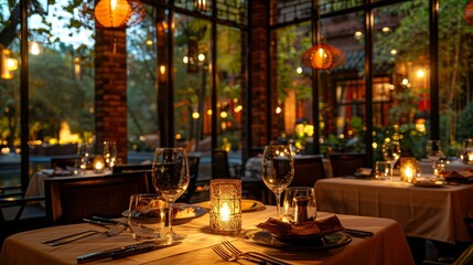 84. An exquisite culinary experience with a romantic dinner, upscale ambiance, and candlelit atmosphere
