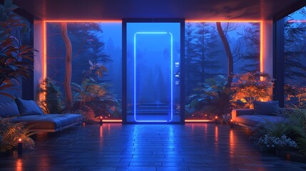 Smart door lock device, smart home concept, smart home, home security