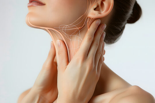 Woman Lymphatic drainage system 