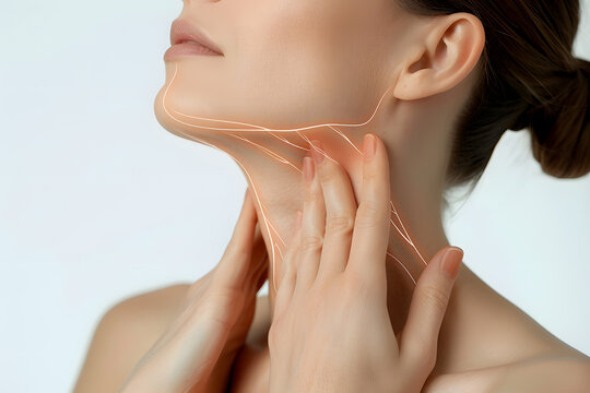 Woman Lymphatic drainage system 