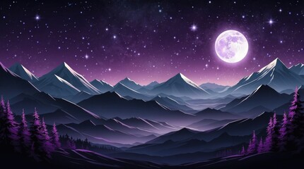 Fototapeta premium Beautiful winter illustration