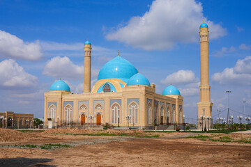 Sultan Saodat Mosque on the outskirts of Termez in Surxondaryo, southern Uzbekistan, Central Asia