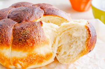 こんがり焼けたちぎりパン