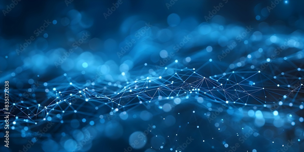 Poster european data connectivity network for digital transformation in markets. concept digital transforma