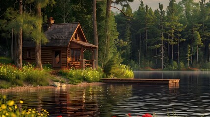 Tranquil Cabin Retreat by the Lake