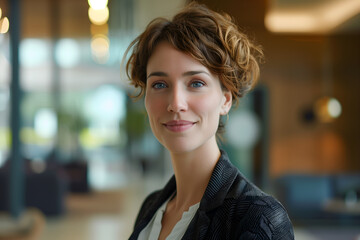 Vertrauenswürdige Business Frau im Büro Alltag