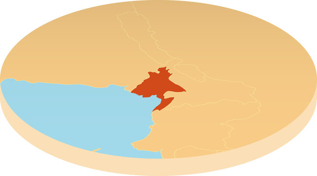 Bangladesh oval map