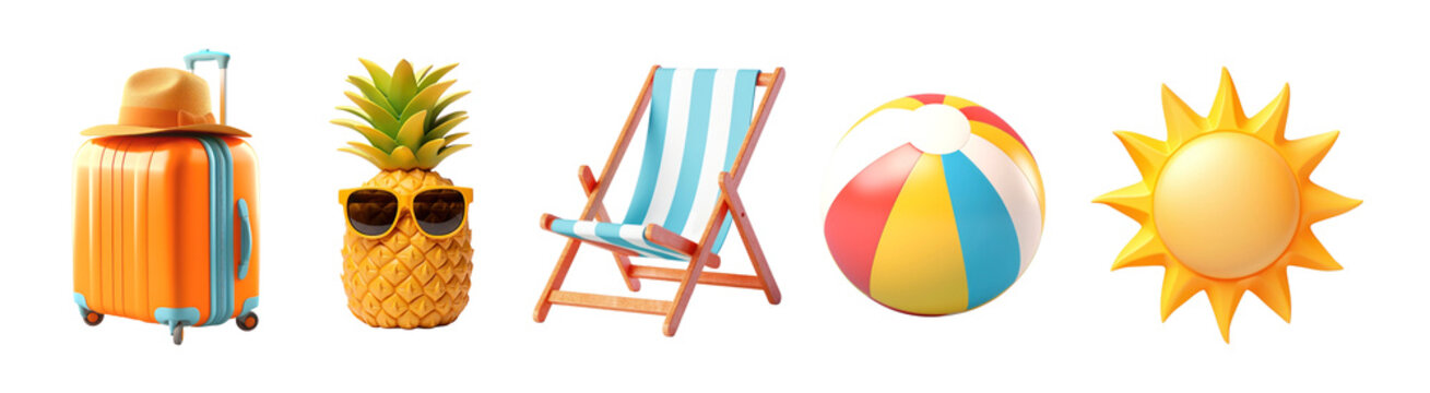 3d summer element set