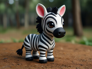 portrait of a zebra