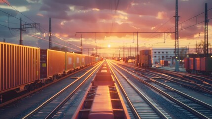 Obraz premium A large airplane is parked on the tarmac with several boxes