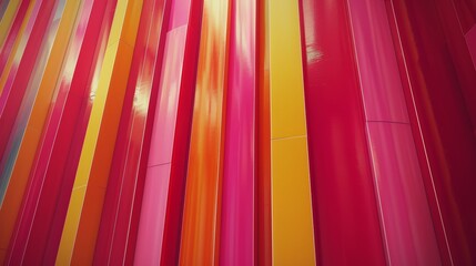 Digitally generated image of multi coloured vertical bars. Concept of fintech technology, new banking and investment. Clean design.