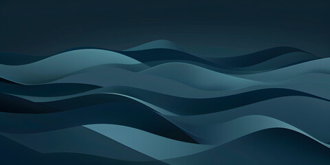 Fototapeta premium Smooth gradient from deep navy to teal, creating a cool and calming backdrop, perfect for tech gadgets or modern decor items