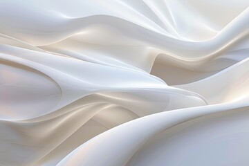 Obraz premium Gentle curves in light hues, creating a calming and abstract representation of health