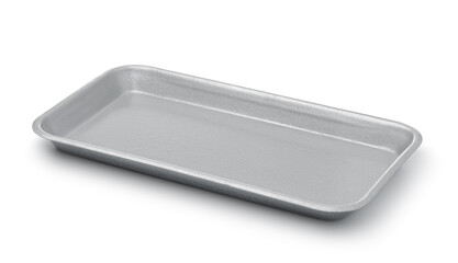 Empty metal tray