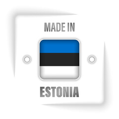 Made in Estonia graphic and label.