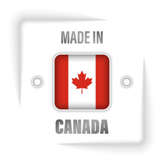 Made in Canada graphic and label.