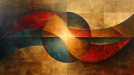 A dynamic abstract painting inspired by music, where lines and colors flow across the canvas in rhythm with an unseen melody. 
