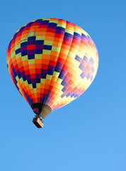 hot air balloon in flight