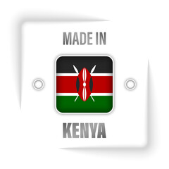 Made in Kenya graphic and label.