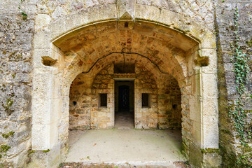 Vaulted passage in a barrack of the Fort de Sucy (