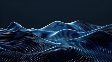 Luminous 3D Landscape: A High-Tech Futuristic Vision of Form and Space