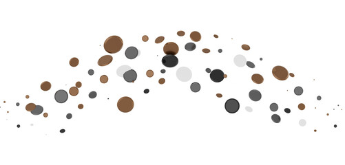  Multicolored confetti on white