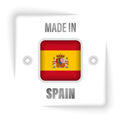 Made in Spain graphic and label.