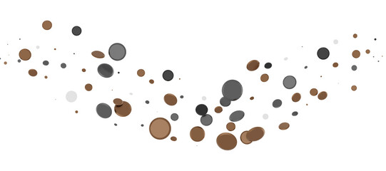 Radiant Revelry: Enthralling 3D Illustration of Shining gold Confetti