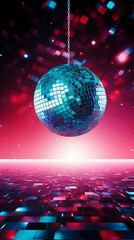 Obraz premium 3D rendering of a disco ball