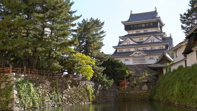 Autumn of Kokura Castle in Kitakyushu, Japan