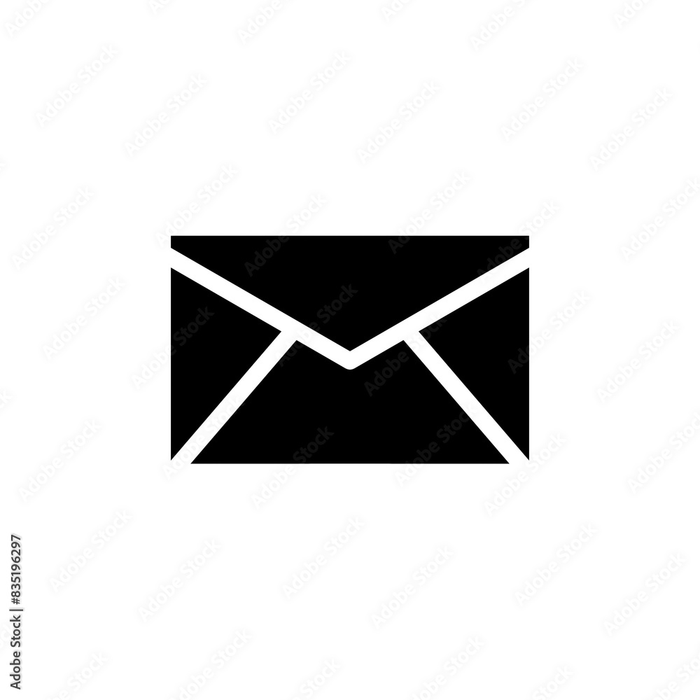 Poster email envelope icon with simple and modern design