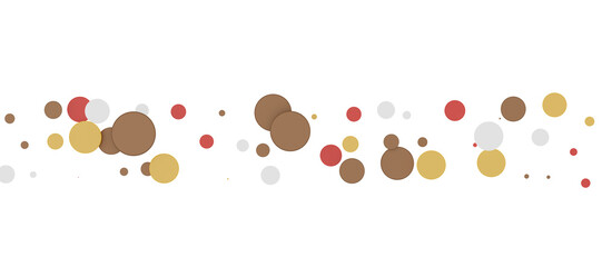 Sunburst and colorful confetti background frame illustration