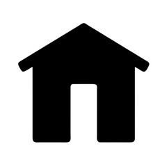 Naklejka premium home icon on a white background