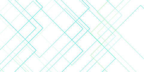Abstract white and green futuristic geometric architecture concept. Vibrant futuristic digital connection technology lines. Blue geometrical template with digital lines. 