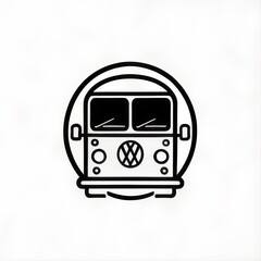 Obraz premium car icon illustration. logo. symbol. art. drawing. mascot. old school. vintage. mobile. otomotive. design. apps. circle. service. oto. drive.