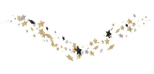 Golden Rainfall: Lose Yourself in a Mesmerizing 3D Stars Downpour