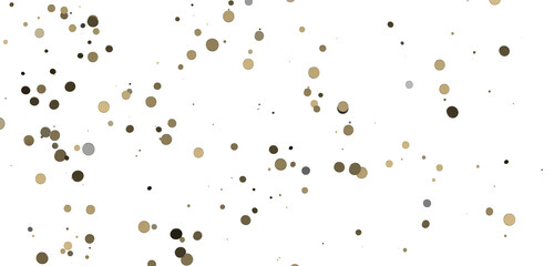 gold confetti background, isolated on transparent background