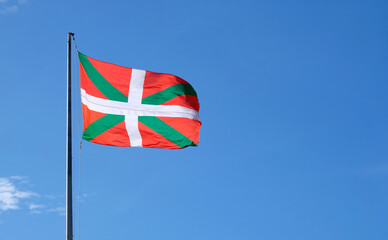 The ikurrina - the flag of the Basque Country Autonomous Community of Spain