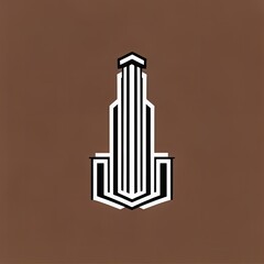 Obraz premium illustration of a logo highrise bilding