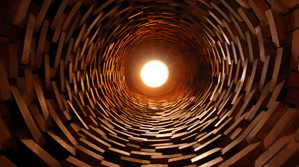 Obraz premium Abstract Tunnel Illustration