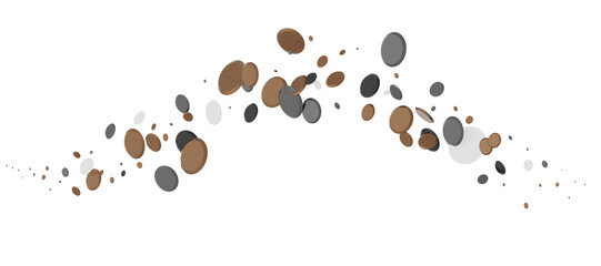 Mesmeric Moments: Mesmeric 3D Illustration Depicting Mesmerizing gold Confetti