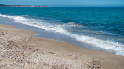 Sardinia May 2024: Platamona beach, Sassari, Sardinia, Italy