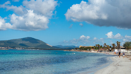 Sardinia May 2024: Platamona beach, Sassari, Sardinia, Italy