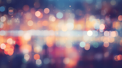 Blurred bokeh lights