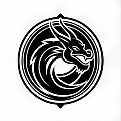 dragon vector design. chinese new year shio. logo gaming. icon apps. tatto art. simple desain. minimalist. symbol. animal character. cool. wallpaper. 4k. 8k. ai