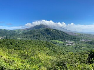 Soufriere Hills Volcano on the Caribbean island of Montserrat