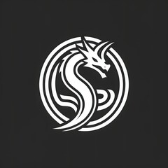 dragon vector design. chinese new year shio. logo gaming. icon apps. tatto art. simple desain. minimalist. symbol. animal character. cool. wallpaper. 4k. 8k. ai