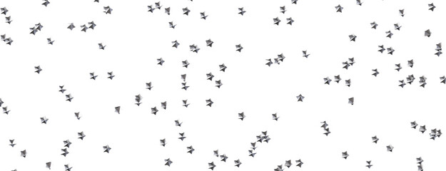 Festive Celestial Cascade: Mesmerizing 3D Illustration of Descending Christmas Stars