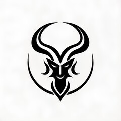 Fototapeta premium satanic symbol. logo. icon. design. art. tatto. satan. devil. religion. magic. Baphomet. angle. 666. ai